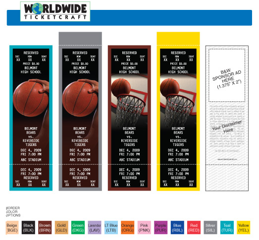 high school tickets