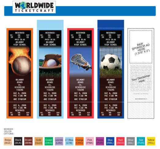 high school tickets