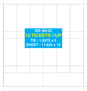 ticket sheet