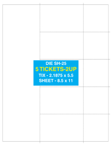 ticket sheet