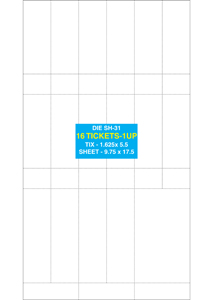 ticket sheet