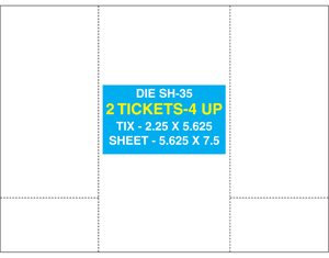 ticket sheet