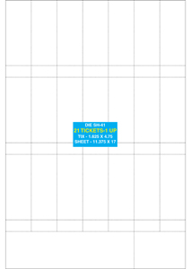 ticket sheet