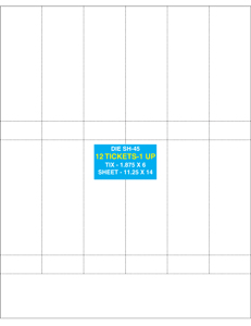 ticket sheet