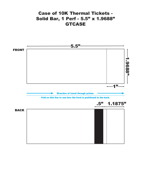 Case of 10k Generic Thermal Stock